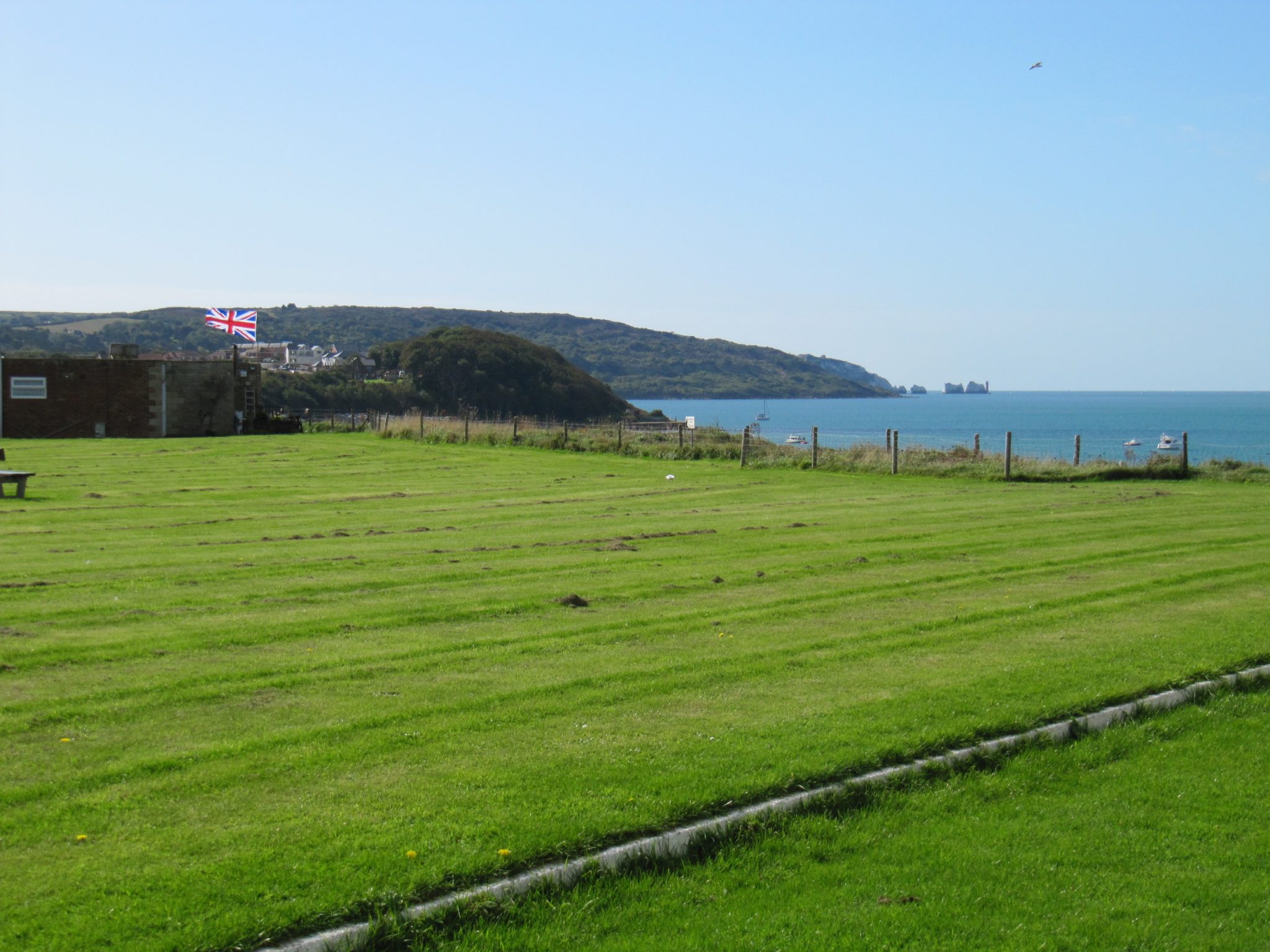 View towards the Needles from the site