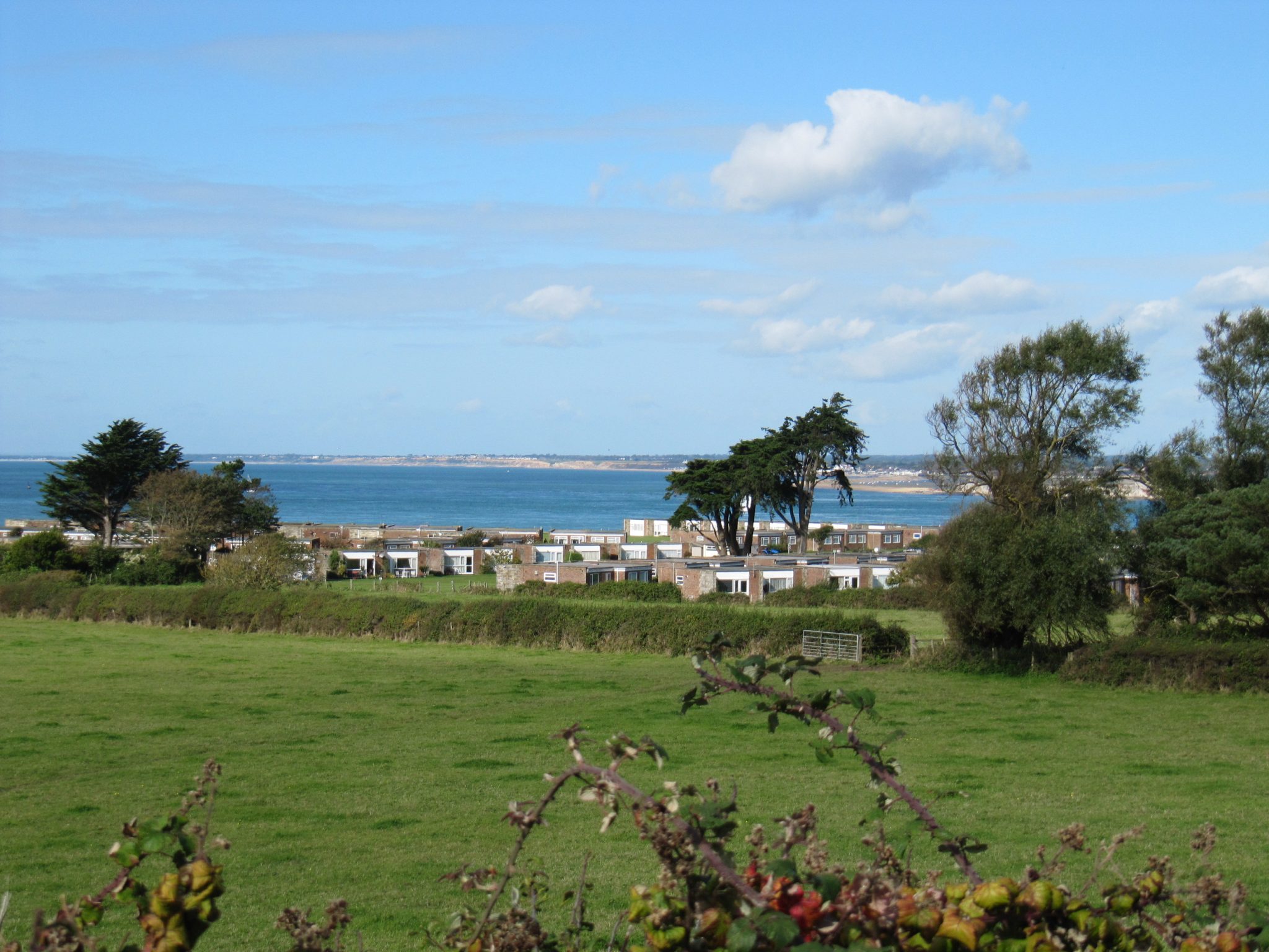 View over the Solent from Brambles Chine